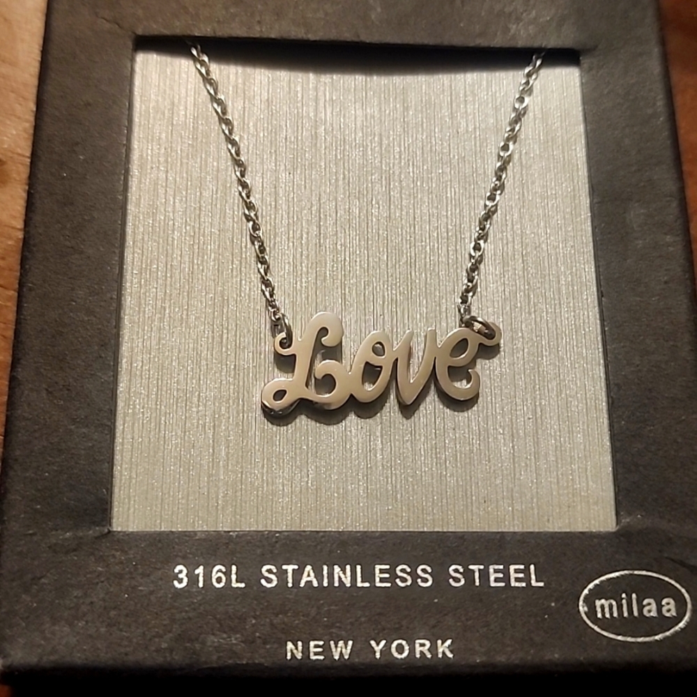 Stainless steel Love Necklace
